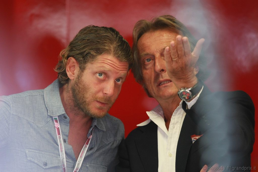 GP Italia, Prove Libere 3, Sabato, Luca Cordero di Montezemolo(ita), President Ferrari e Lapo Elkann (ITA)
