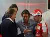 GP Italia, Prove Libere 3, Sabato, Luca Cordero di Montezemolo(ita), President Ferrari, John Elkann (ITA), President Fiat, Lapo Elkann (ITA) e Marc Gene (ESP), Test Driver Ferrari 