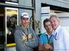GP Italia, Prove Libere 3, Sabato, Piero Longhi (ITA), Rally driver e Lucio Cavuto (ITA), Manager di Jarno Trulli (ITA) 