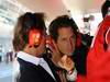 GP Italia, Prove Libere 3, Sabato, Luca Cordero di Montezemolo(ita), President Ferrari, John Elkann (ITA), President Fiat, Lapo Elkann (ITA) e Marc Gene (ESP), Test Driver Ferrari 