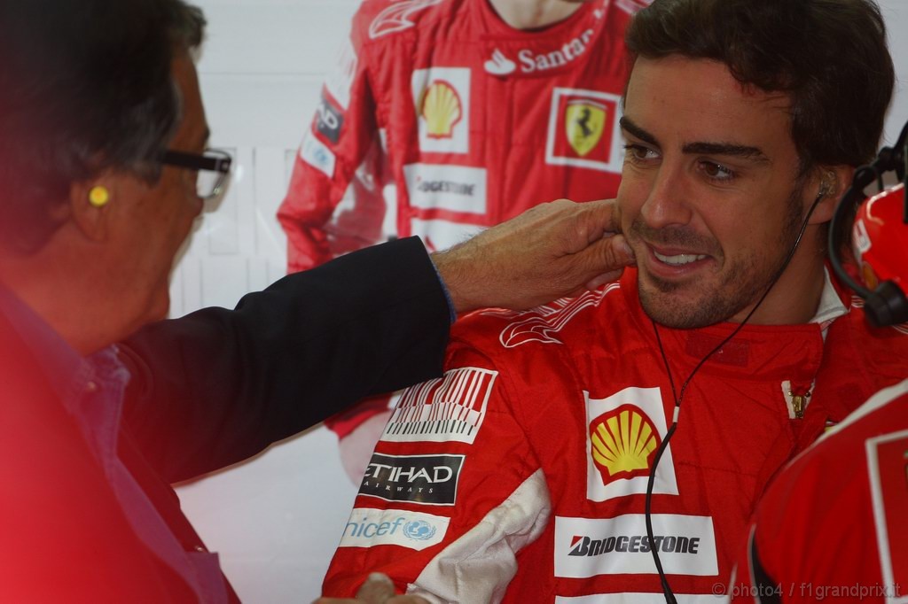 GP Italia, Prove Libere 1, Venerdi', Fernando Alonso (ESP), Ferrari, F10 e Giancarlo Minardi (ITA)