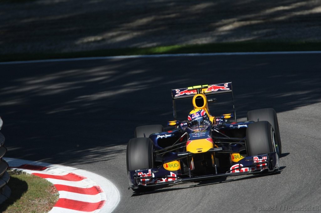 GP Italia, Prove Libere 1, Venerdi', Mark Webber (AUS), Red Bull Racing, RB6 