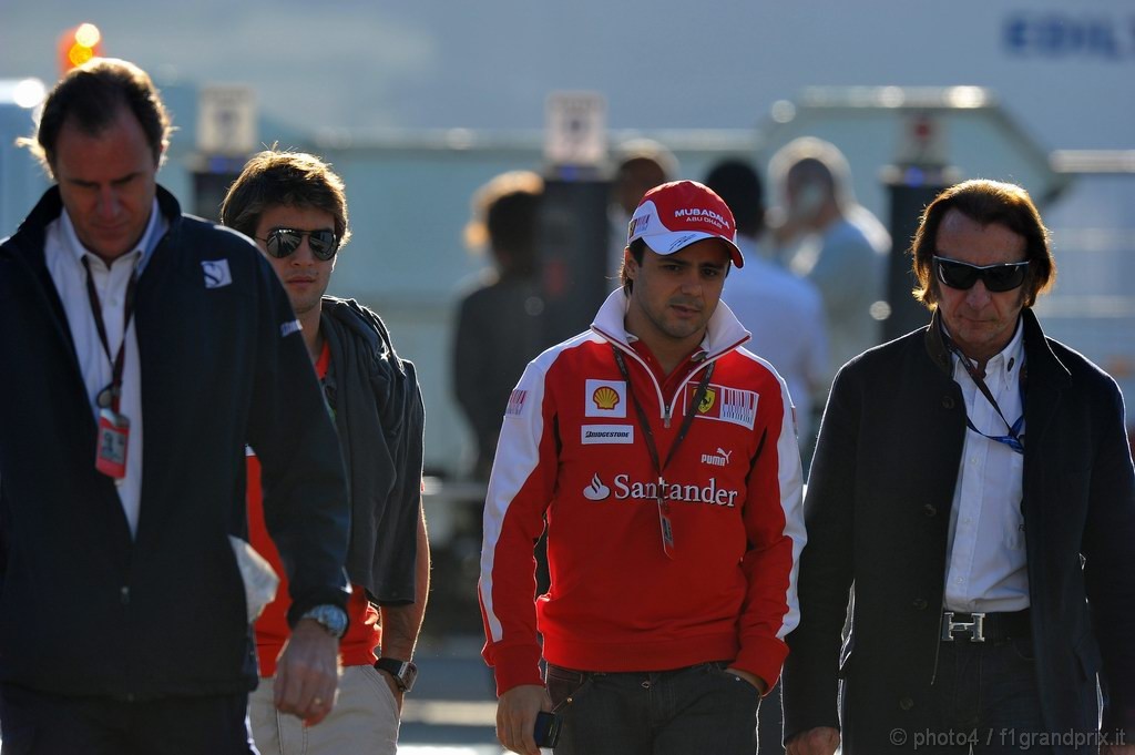 GP Italia, Venerdi' , Felipe Massa (BRA), Ferrari, F10 e Emerson Fittipaldi (BRA), Ex F1 Champion e this weekend FIA Gara Steward