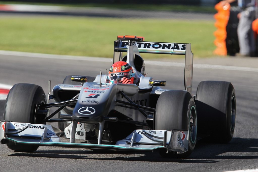 GP Italia, Prove Libere 1, Venerdi', Michael Schumacher (GER), Mercedes GP  F1 Team, MGP W01 