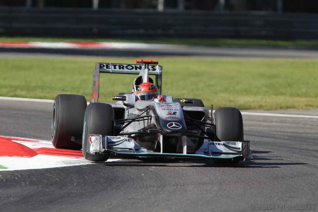 GP Italia, Prove Libere 1, Venerdi', Michael Schumacher (GER), Mercedes GP  F1 Team, MGP W01 