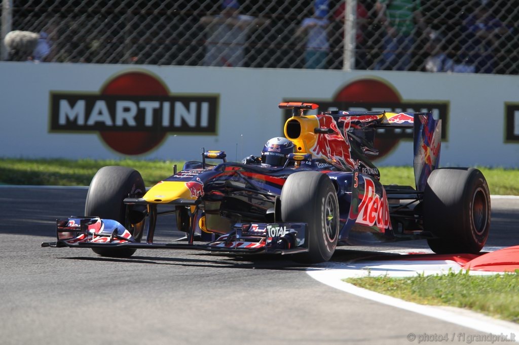 GP Italia, Prove Libere 1, Venerdi', Sebastian Vettel (GER), Red Bull Racing, RB6 