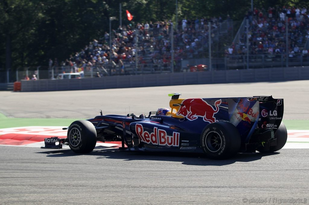 GP Italia, Prove Libere 1, Venerdi', Mark Webber (AUS), Red Bull Racing, RB6 
