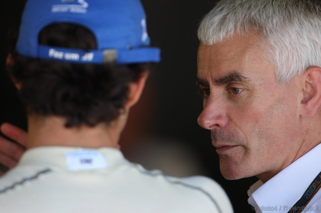 GP Italia, Prove Libere 2, Venerdi', Bruno Senna (BRA), Hispania Racing F1 Team (HRT), F110 e Geoff Willis (GBR), HRT, Technical Director  