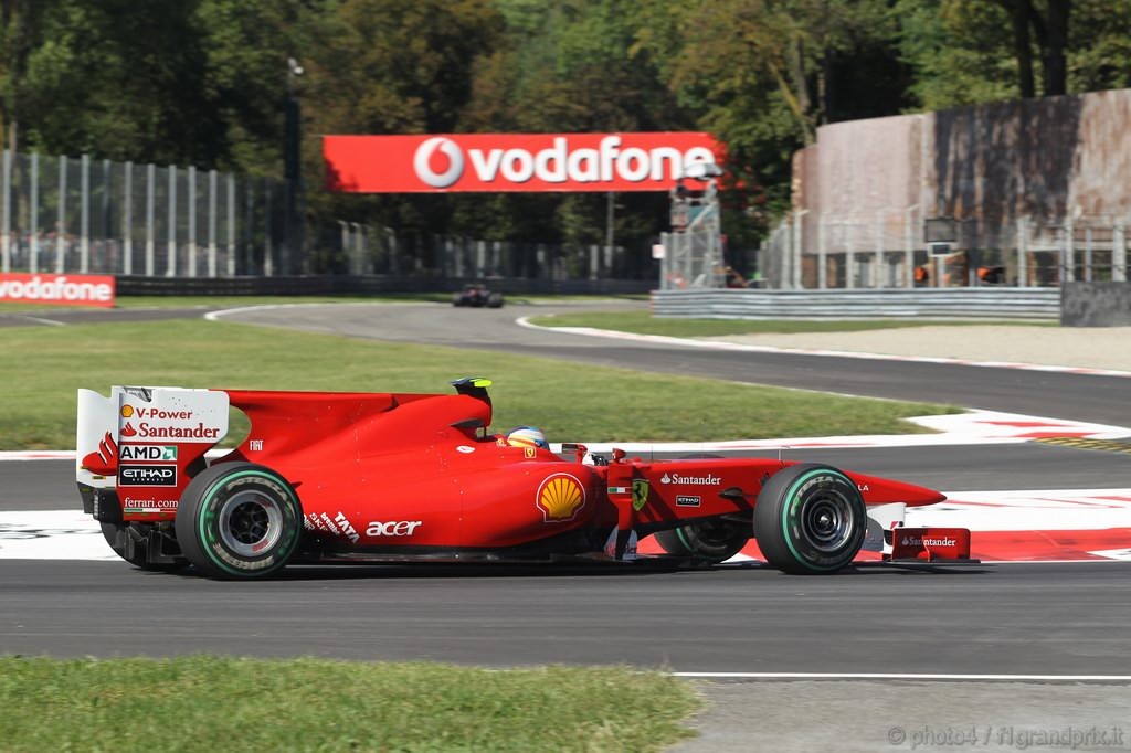 GP Italia, Prove Libere 2, Venerdi', Fernando Alonso (ESP), Ferrari, F10 