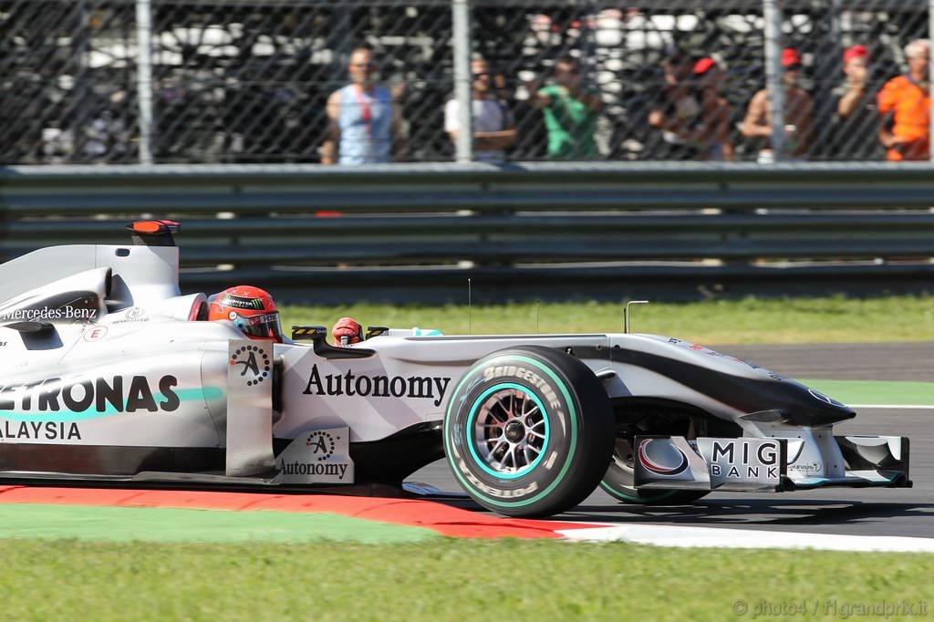 GP Italia, Prove Libere 2, Venerdi', Michael Schumacher (GER), Mercedes GP  F1 Team, MGP W01 