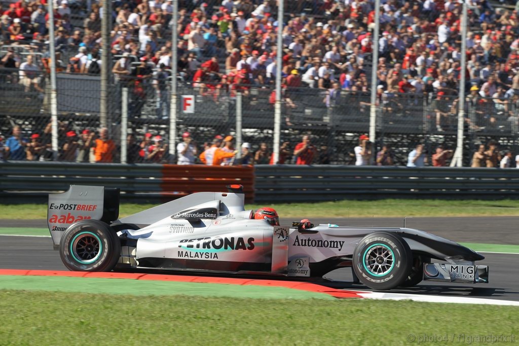 GP Italia, Prove Libere 2, Venerdi', Michael Schumacher (GER), Mercedes GP  F1 Team, MGP W01 