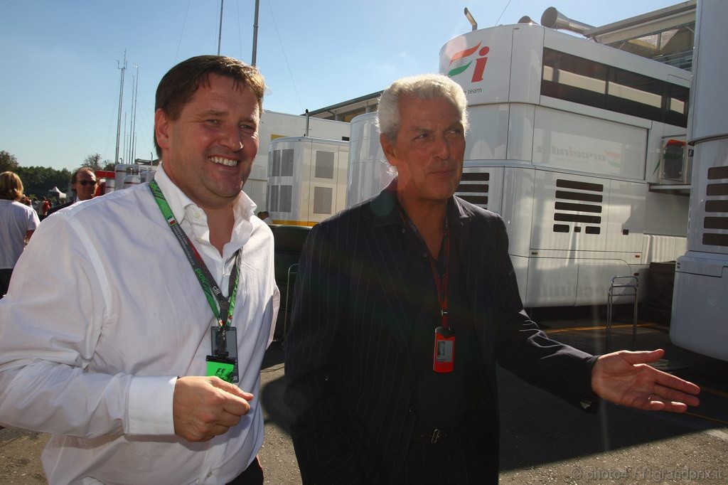 GP Italia, Venerdi', Marco Tronchetti Provera (ITA), President Pirelli e Paul Hembery (GBR), Pirelli