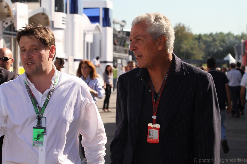 GP Italia, Venerdi', Marco Tronchetti Provera (ITA), President Pirelli e Paul Hembery, Pirelli