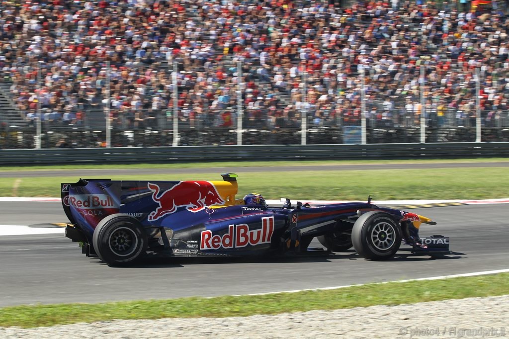 GP Italia, Prove Libere 2, Venerdi', Mark Webber (AUS), Red Bull Racing, RB6 