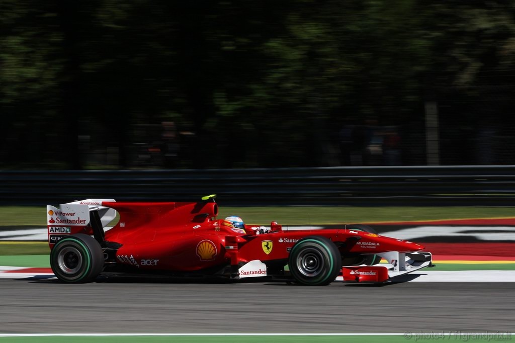 GP Italia, Prove Libere 2, Venerdi', Fernando Alonso (ESP), Ferrari, F10 