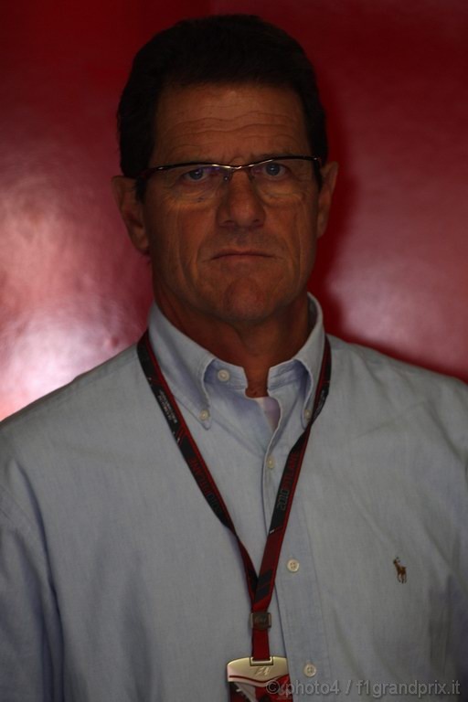 GP Italia, Prove Libere 2, Venerdi', Fabio Capello (ITA), England soccer coach