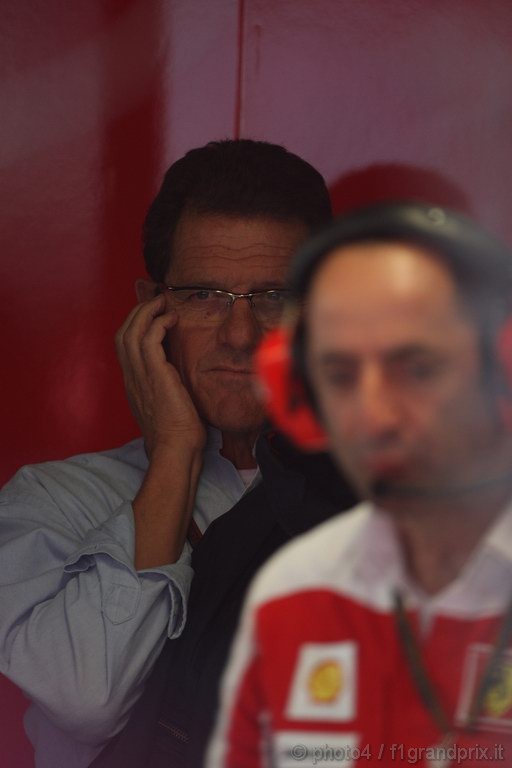 GP Italia, Prove Libere 2, Venerdi', Fabio Capello (ITA), England soccer coach