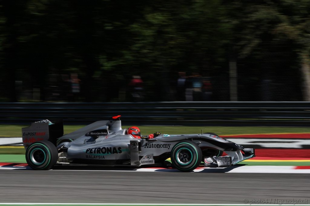 GP Italia, Prove Libere 2, Venerdi', Michael Schumacher (GER), Mercedes GP  F1 Team, MGP W01 