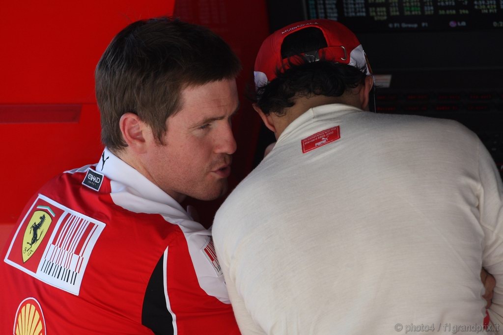 GP Italia, Prove Libere 2, Venerdi', Rob Smedley, (GBR), Ferrari, Track Engineer of Felipe Massa (BRA) e Felipe Massa (BRA), Ferrari, F10 