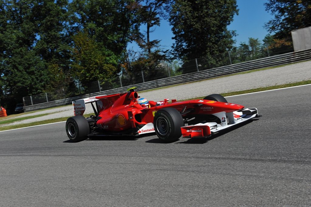 GP Italia, Prove Libere 2, Venerdi', Fernando Alonso (ESP), Ferrari, F10 