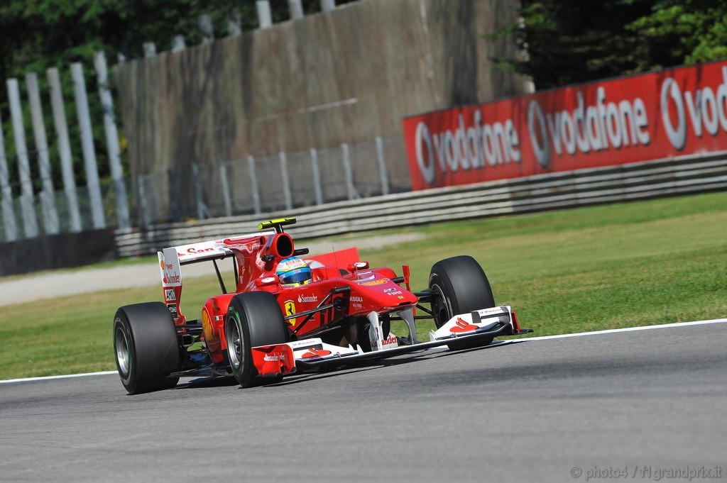 GP Italia, Prove Libere 2, Venerdi', Fernando Alonso (ESP), Ferrari, F10 