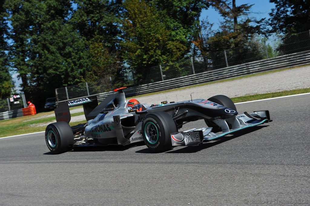 GP Italia, Prove Libere 2, Venerdi', Michael Schumacher (GER), Mercedes GP  F1 Team, MGP W01 