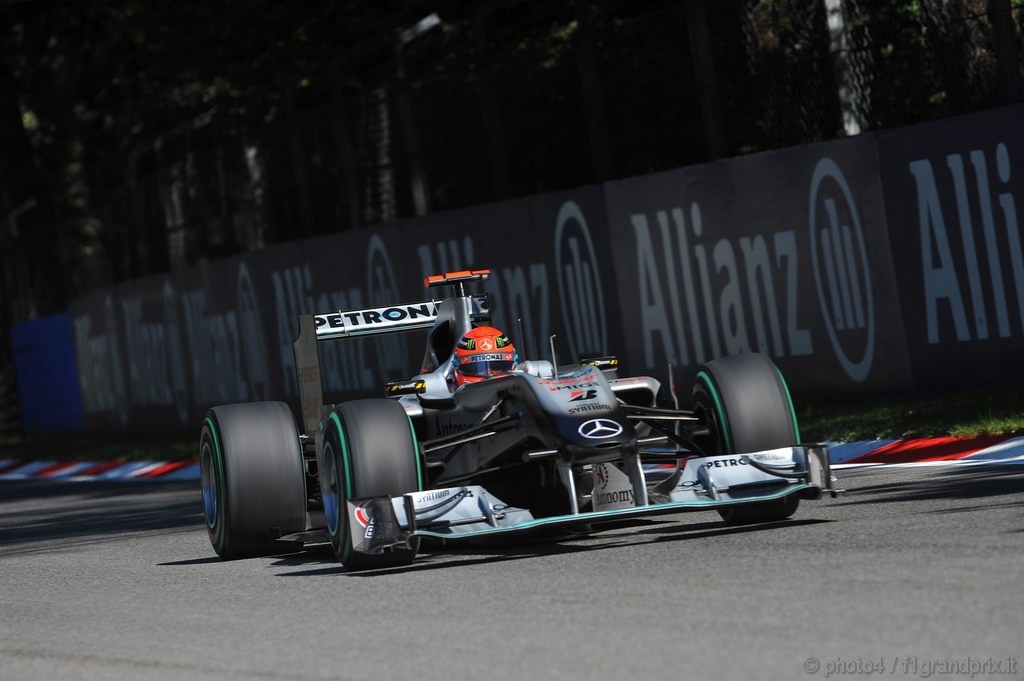 GP Italia, Prove Libere 2, Venerdi', Michael Schumacher (GER), Mercedes GP  F1 Team, MGP W01 