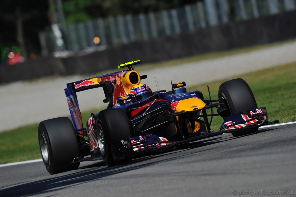GP Italia, Prove Libere 2, Venerdi', Mark Webber (AUS), Red Bull Racing, RB6 