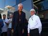 GP Italia, Venerdi', Marco Tranchetti Provera (ITA) with Bernie Ecclestone (GBR), President e CEO of Formula One Management
