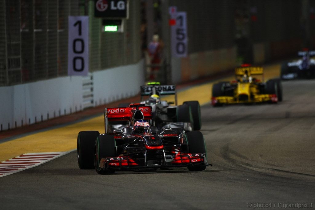 GP Singapore, Gara, Jenson Button (GBR), McLaren  Mercedes, MP4-25 
