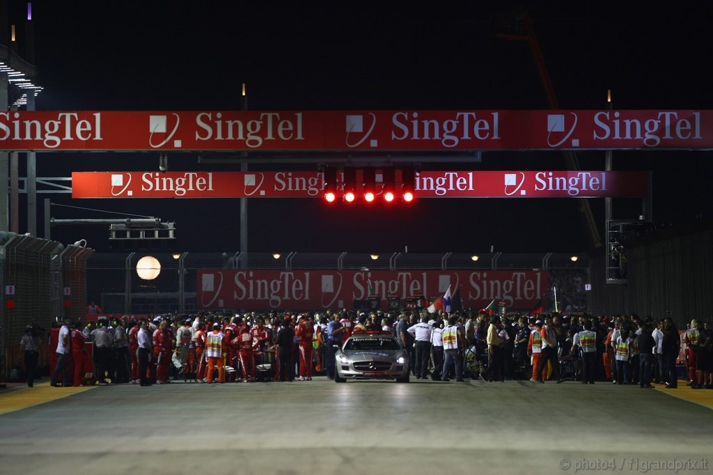 GP Singapore, Gara, griglia