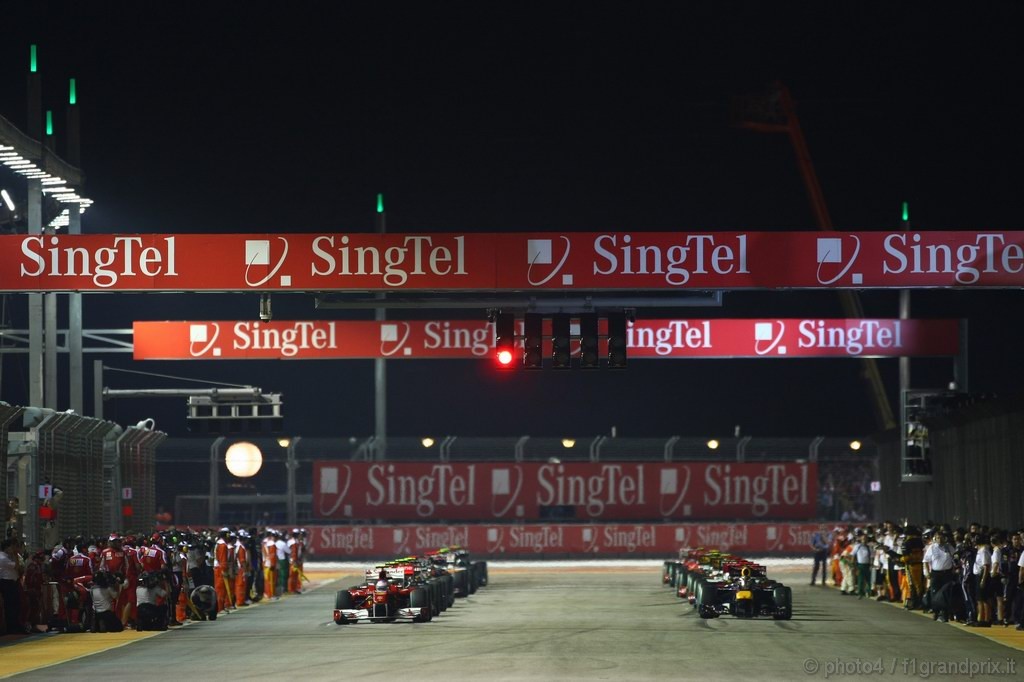GP Singapore, Gara, griglia