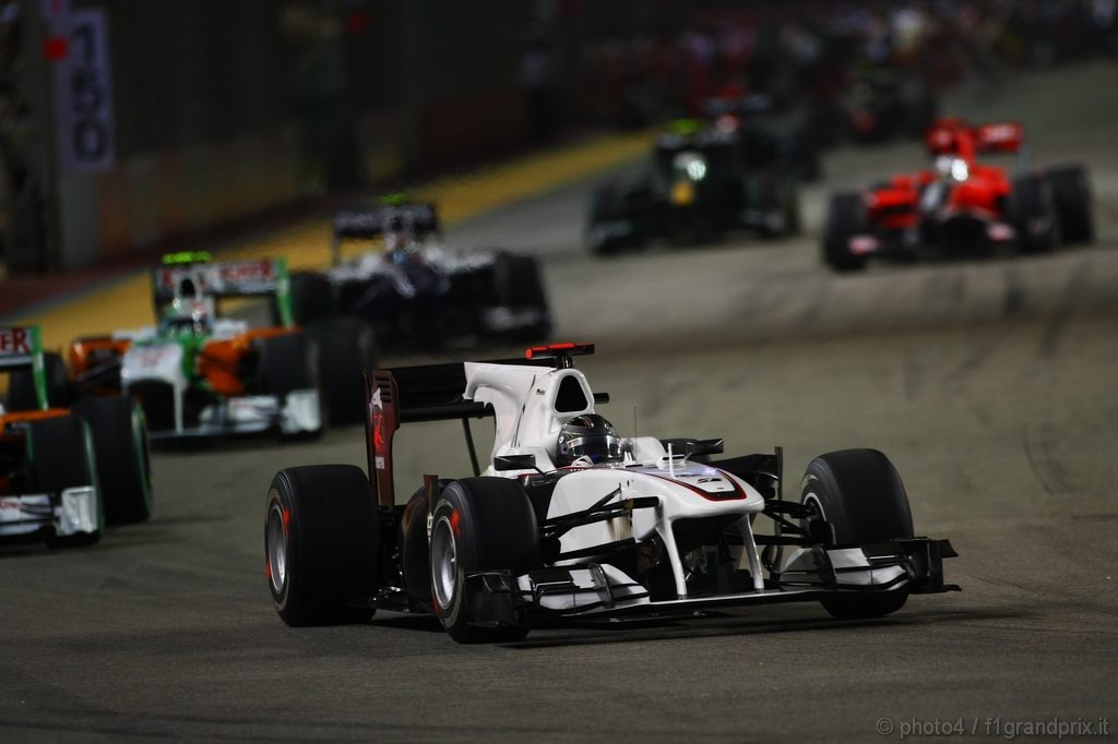 GP Singapore, Gara, Nick Heidfeld (GER), BMW Sauber F1 Team, C29  