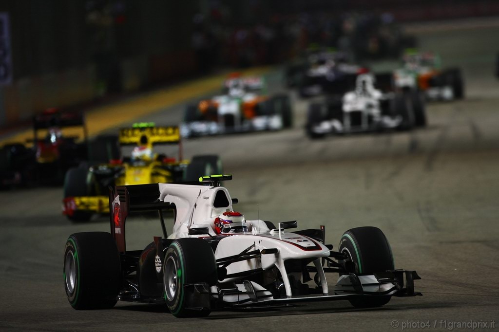 GP Singapore, Gara, Kamui Kobayashi (JAP), BMW Sauber F1 Team, C29 