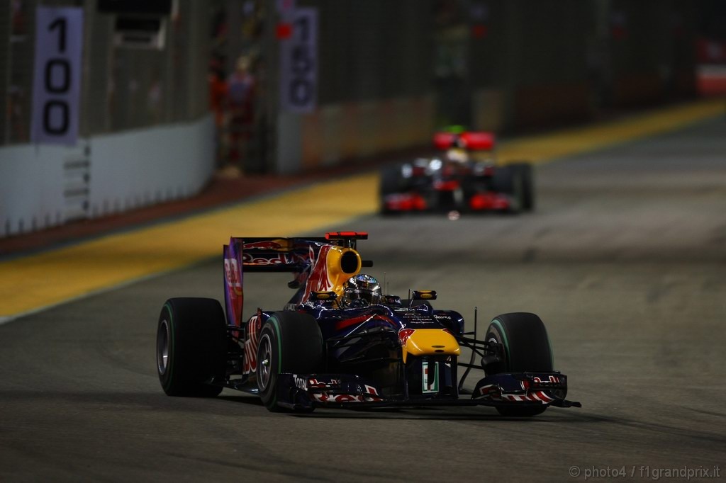 GP Singapore, Gara, Sebastian Vettel (GER), Red Bull Racing, RB6 