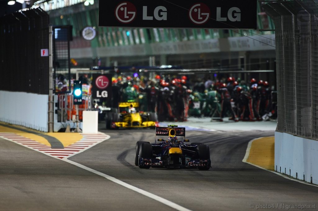 GP Singapore, Gara, Mark Webber (AUS), Red Bull Racing, RB6 