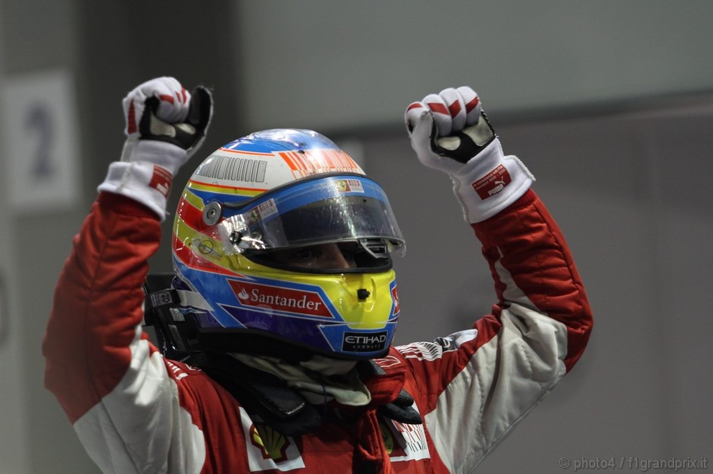 GP Singapore, Gara, Fernando Alonso (ESP), Ferrari, F10 vincitore 
