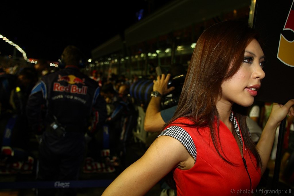 GP Singapore, Gara, grid girl, pitbabes