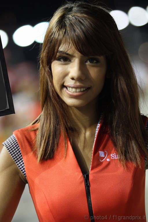 GP Singapore, Gara, grid girl, pitbabes