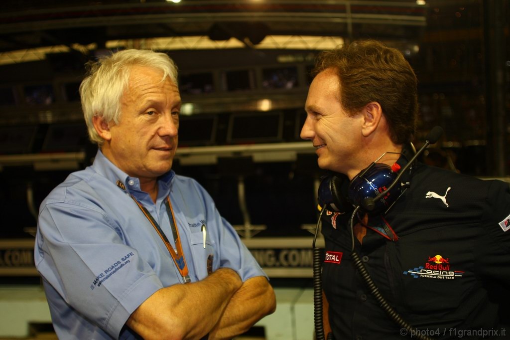 GP Singapore, Gara, Charlie Whiting (GBR), Gara director e safety delegate  e Christian Horner (GBR), Red Bull Racing, Sporting Director 
