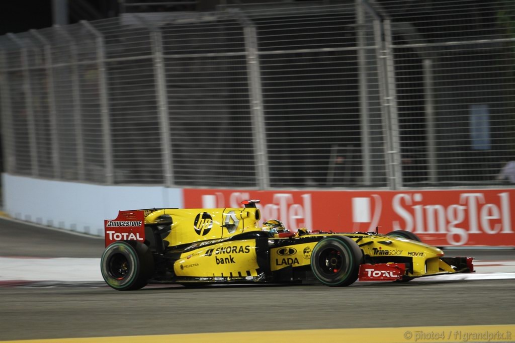 GP Singapore, Gara, Robert Kubica (POL), Renault F1 Team, R30 
