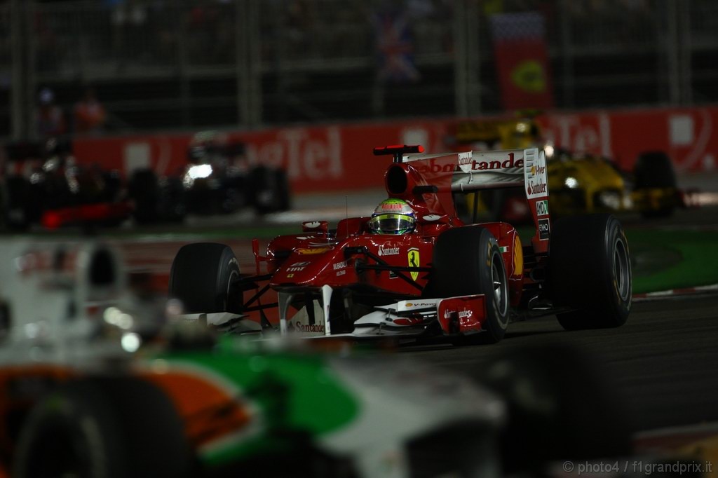 GP Singapore, Gara, Felipe Massa (BRA), Ferrari, F10 