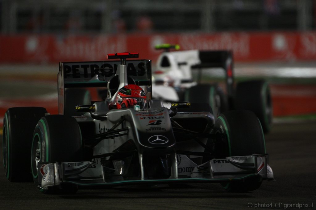GP Singapore, Gara, Michael Schumacher (GER), Mercedes GP  F1 Team, MGP W01 
