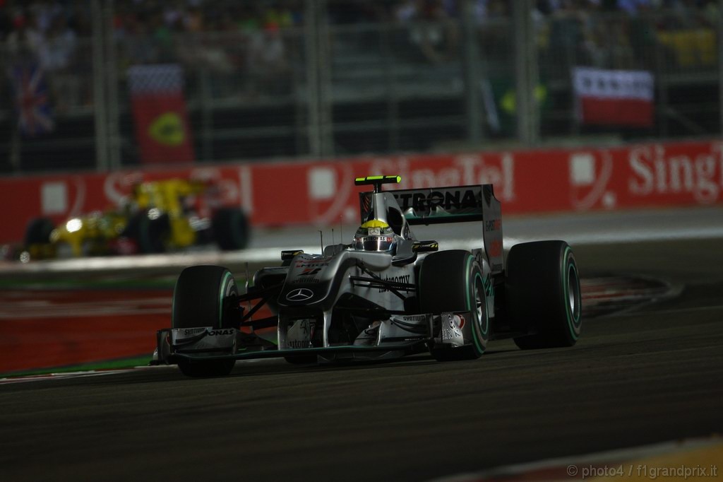 GP Singapore, Gara, Nico Rosberg (GER), Mercedes GP F1 Team, MGP W01 