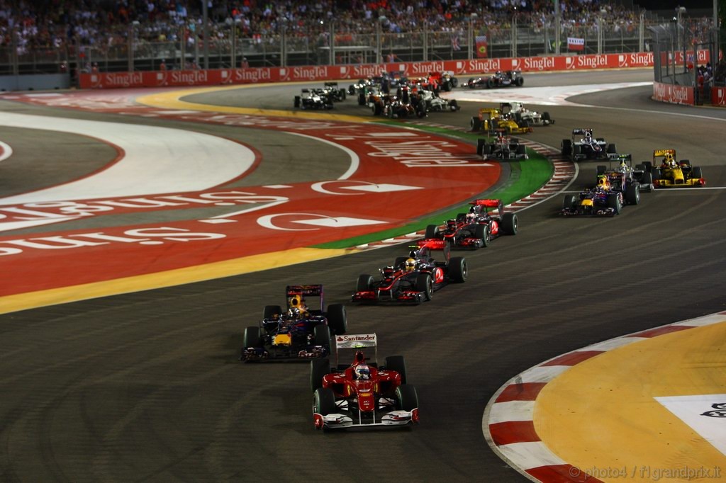 GP Singapore, Gara, partenza 