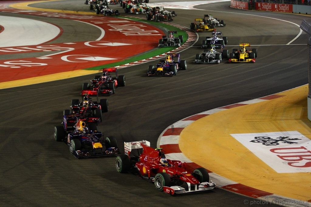 GP Singapore, Gara, partenza 