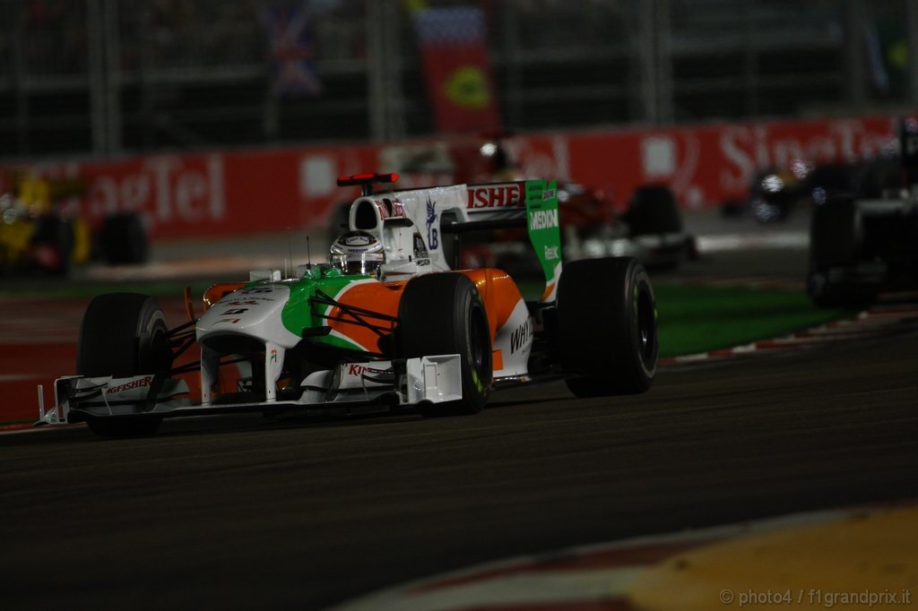 GP Singapore, Gara, Adrian Sutil (GER), Force India F1 Team, VJM03 