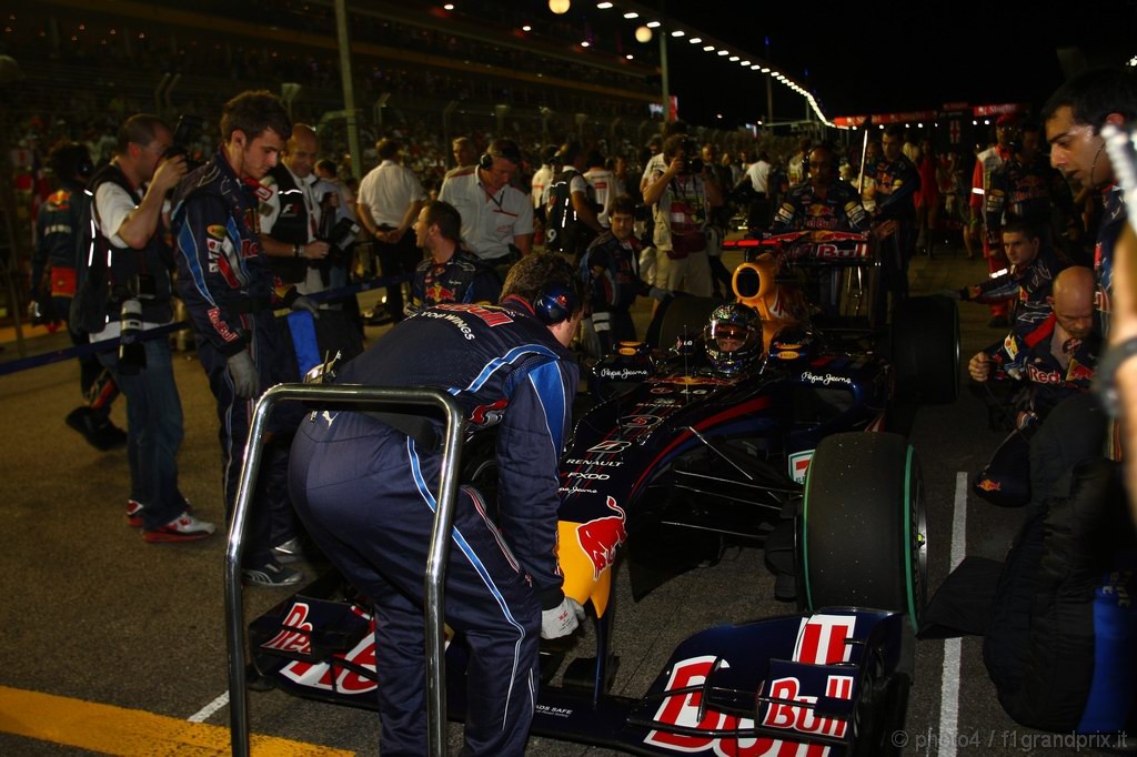 GP Singapore, Gara, Sebastian Vettel (GER), Red Bull Racing, RB6 