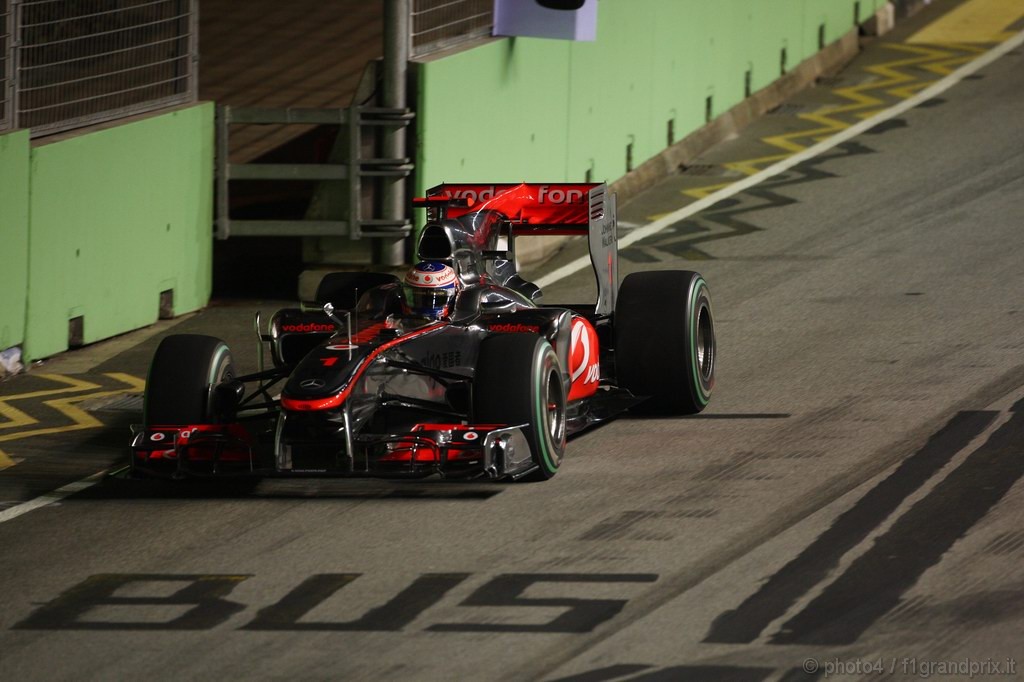GP Singapore, Gara, Jenson Button (GBR), McLaren  Mercedes, MP4-25 