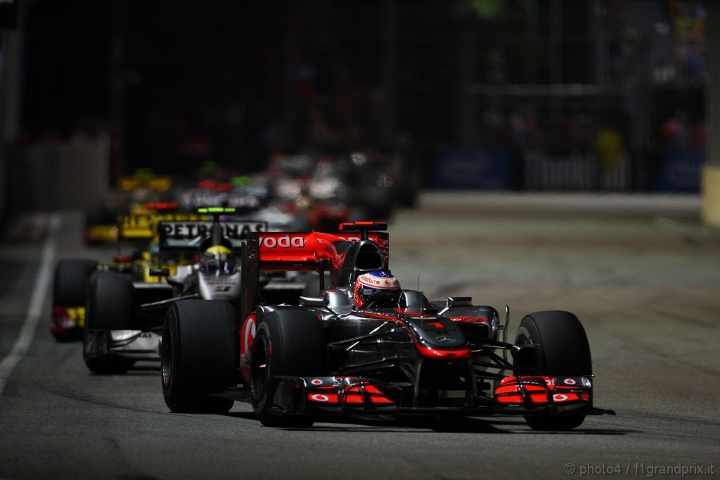 GP Singapore, Gara, Jenson Button (GBR), McLaren  Mercedes, MP4-25 